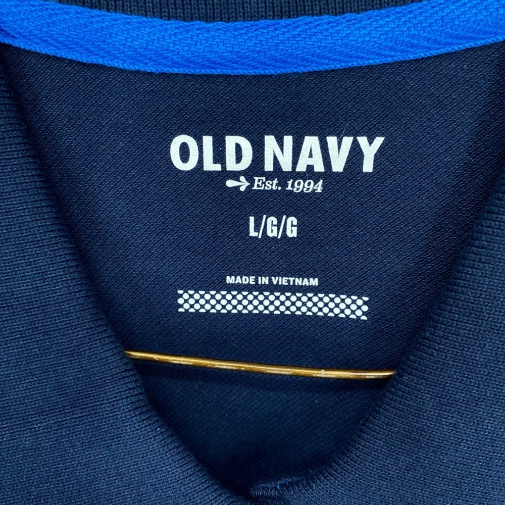 Old Navy Boys Navy Blue Polo Shirt NWOT - Picture 2 of 4